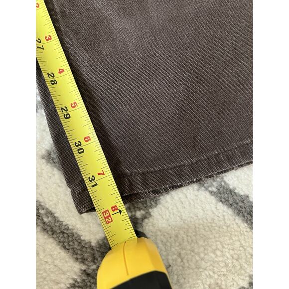 CARHARTT Loose Straight Washed Duck Double-Front Dungaree Cargo Jeans 28x32 - Picture 13 of 13